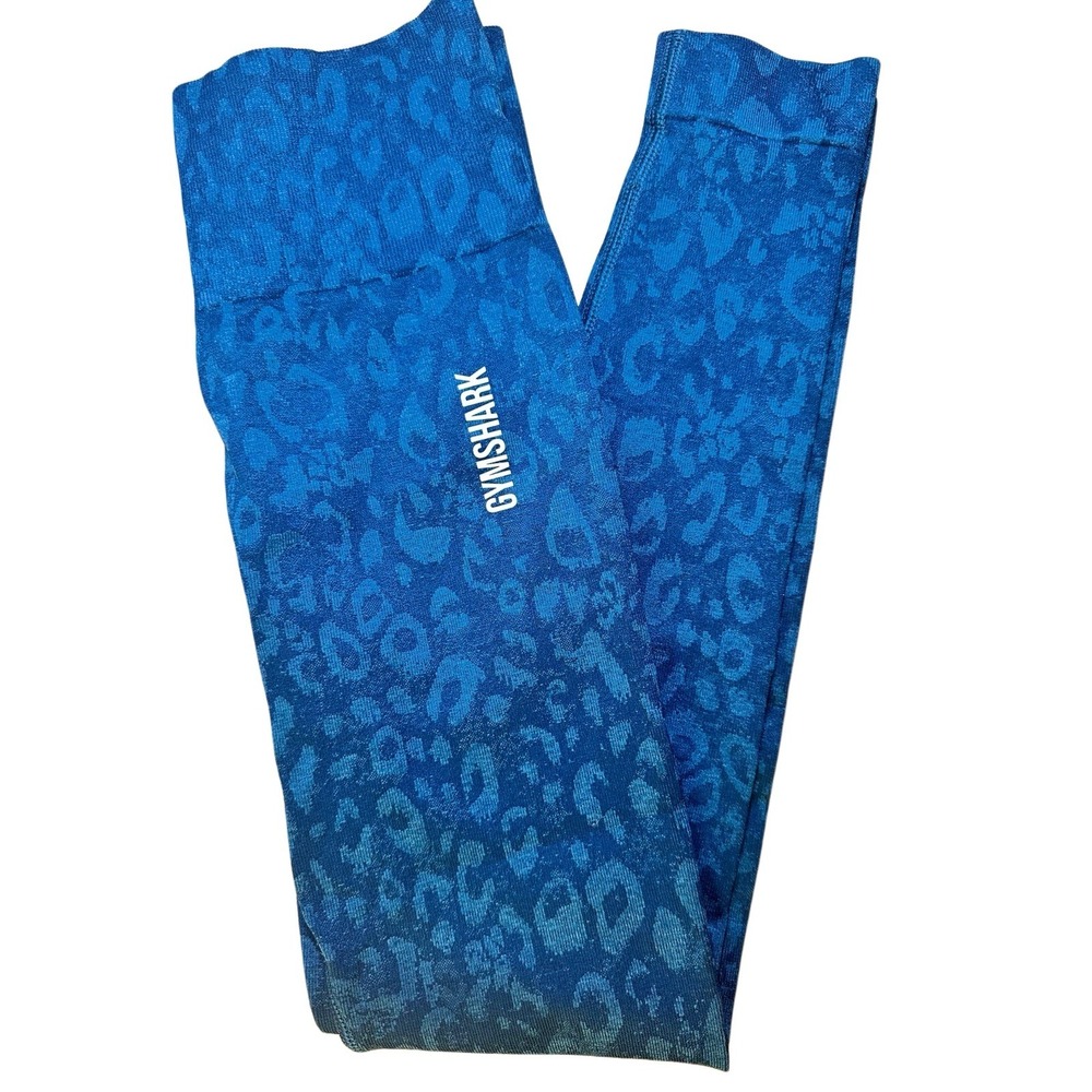 Gymshark Adapt Animal Seamless Leggings XS Wild Navy High Rise EUC Activewear